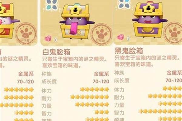 摩尔庄园精灵分布情况