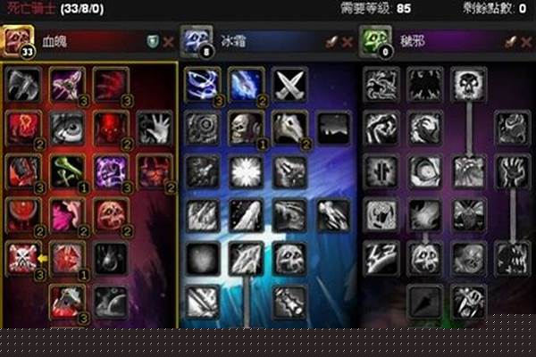 死亡骑士升级天赋雕文有什么用