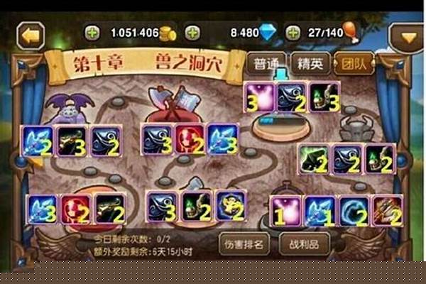 刀塔传奇团队副本等级