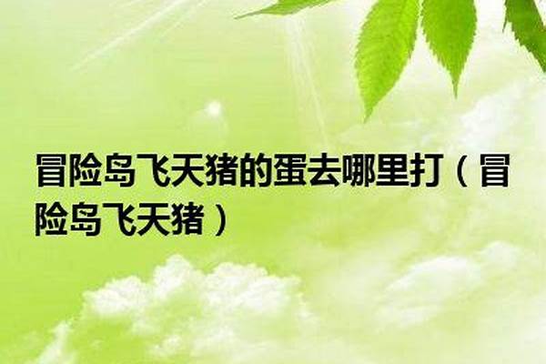冒险岛飞天猪在哪里