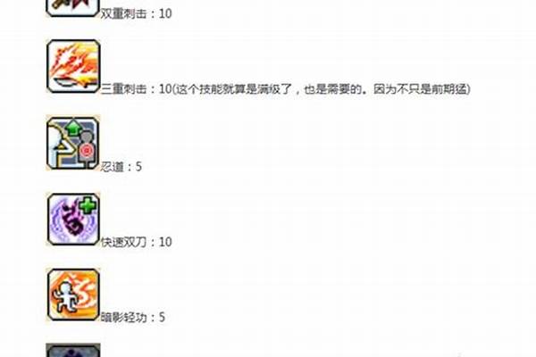 冒险岛双刀风暴技能书