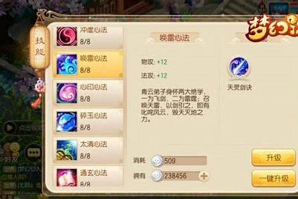 梦幻诛仙职业加点