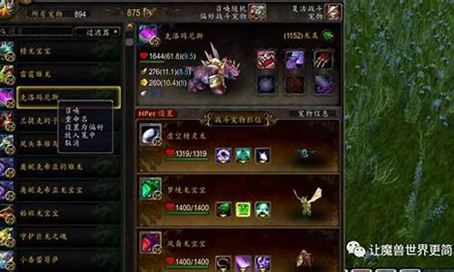 魔兽世界战斗宠物属性怎么看