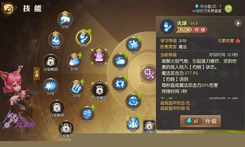 龙之谷元素师技能点法