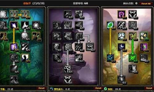 魔兽世界德鲁伊天赋和雕文