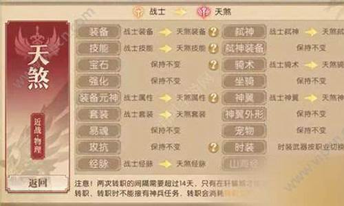 轩辕传奇怎么转职