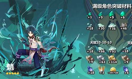 魈突破材料一共需要多少