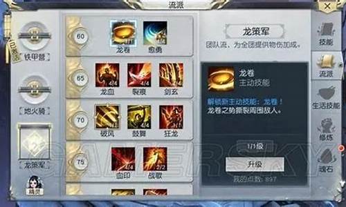 龙将技能加点搭配